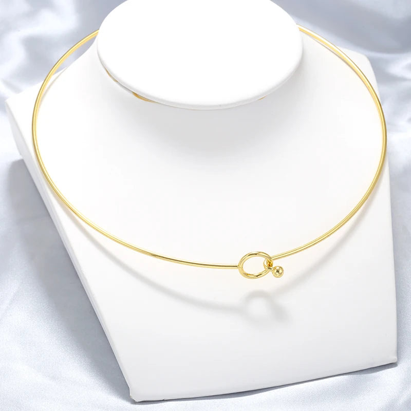 collier ras-de-cou ajustable acier 316L - Alis Jewelry - vue produit
