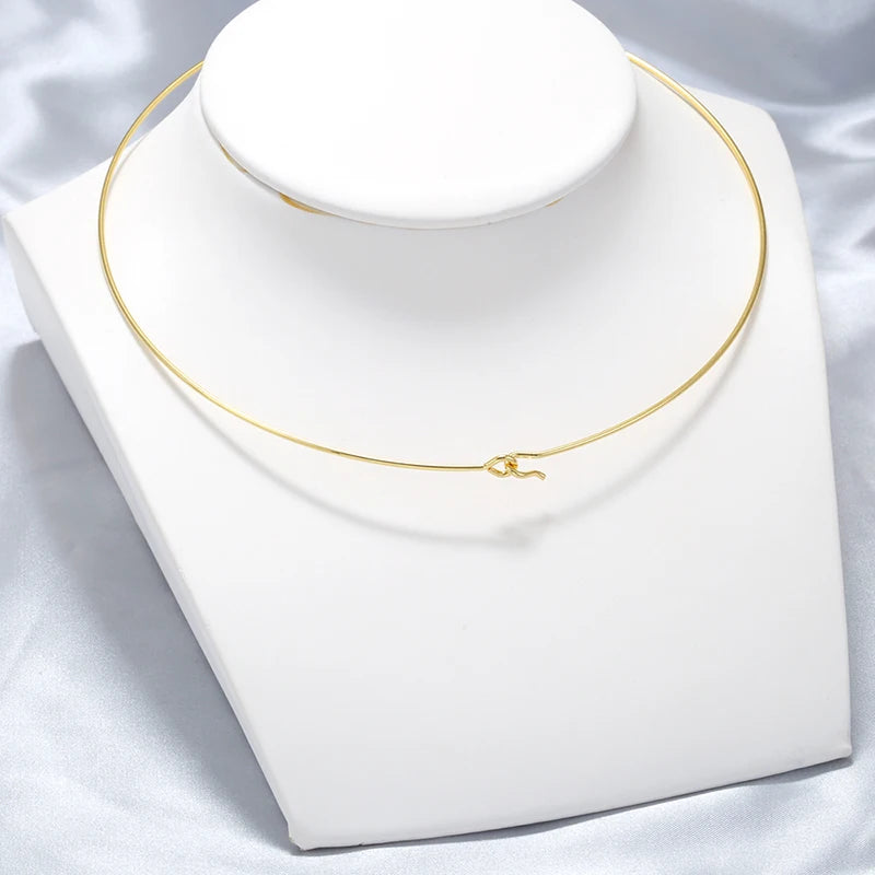 collier ras-de-cou ajustable acier 316L - Alis Jewelry - vue produit