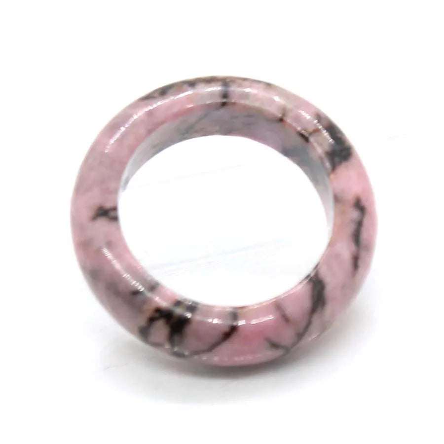 Bague bohème pierre naturelle améthyste quartz rose labradorite