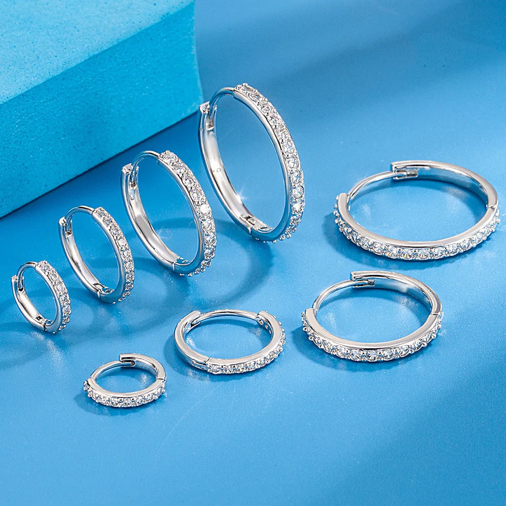 Créoles zircon argent 925