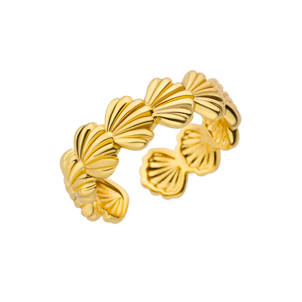 Gold Sun & Moon Ring