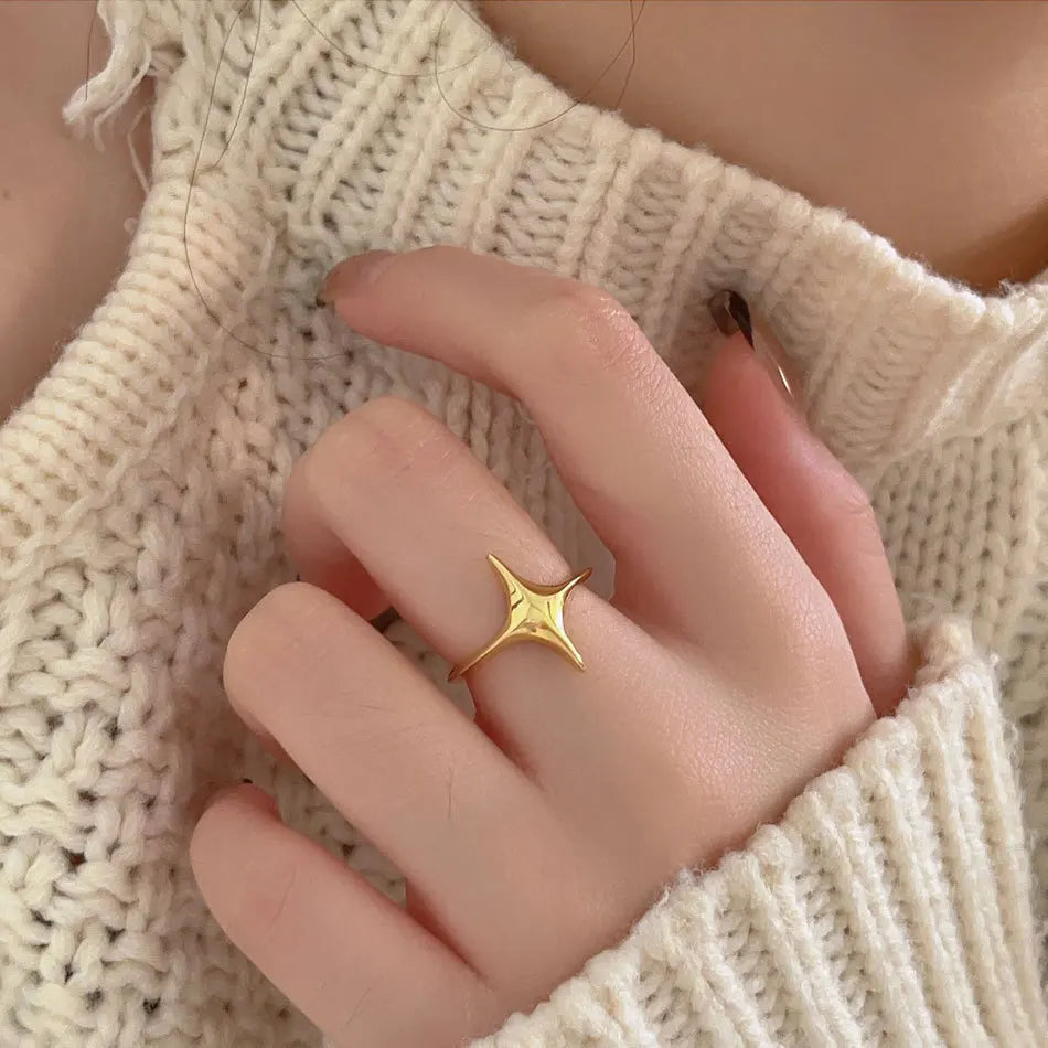 Bague étoile ajustable argent 925