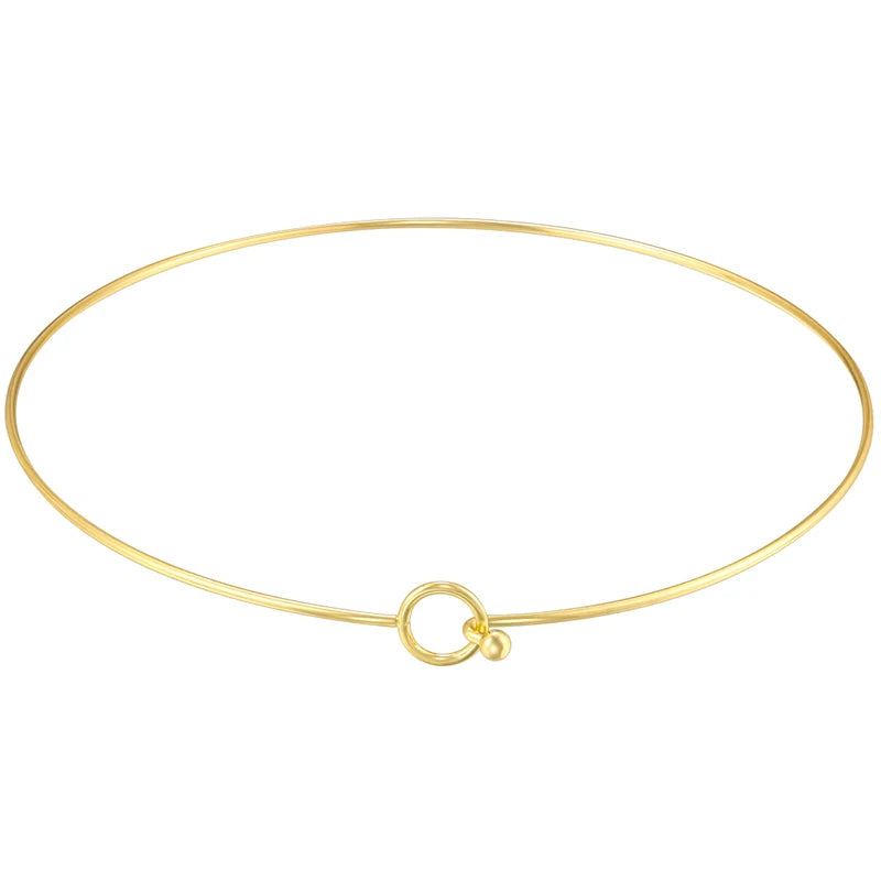 collier ras-de-cou ajustable acier 316L - Alis Jewelry - vue produit