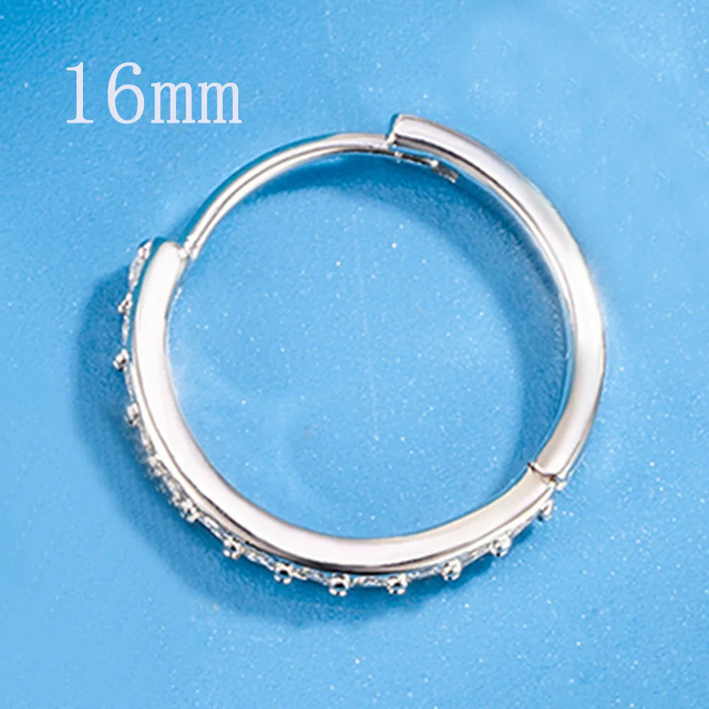 Créoles zircon argent 925