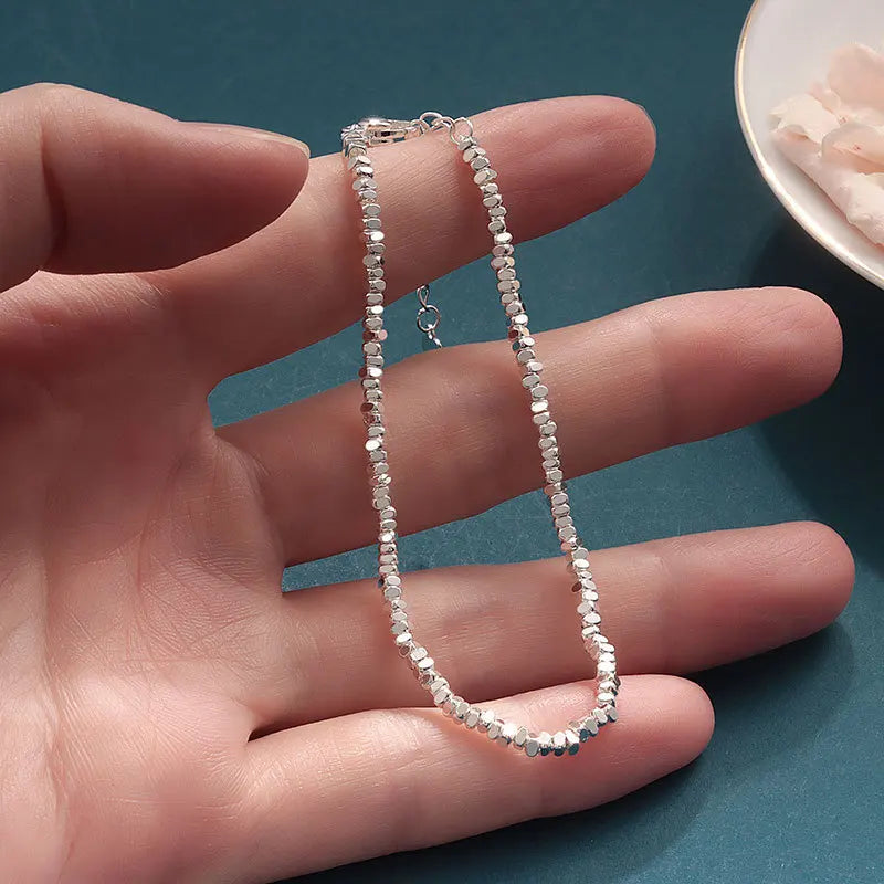 Bracelet chaîne irrégulière argent 925