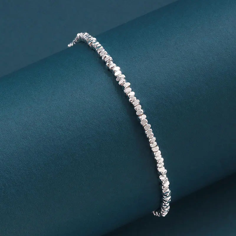 Bracelet chaîne irrégulière argent 925