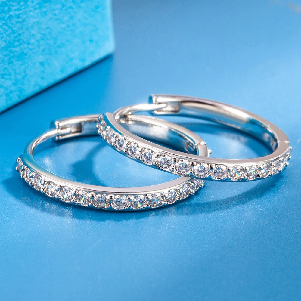 Créoles zircon argent 925