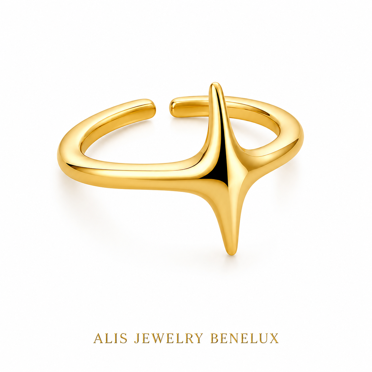 Bague étoile ajustable argent 925