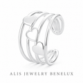 Bague avec cœur argent 925