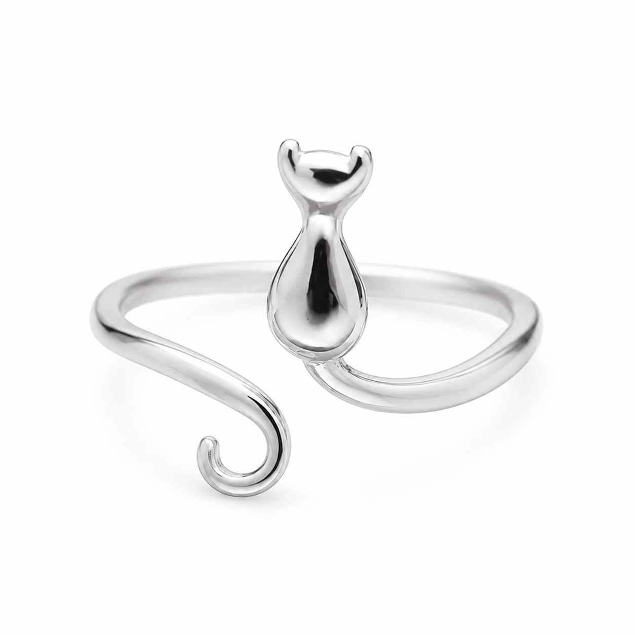 Bague chat argent 925