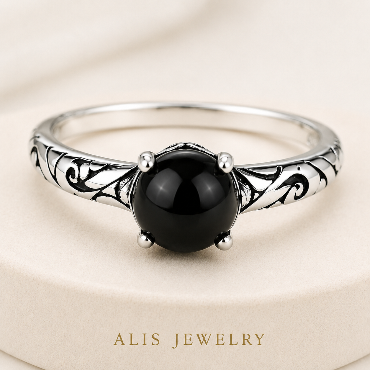 Silver Irregular Crystal Ring