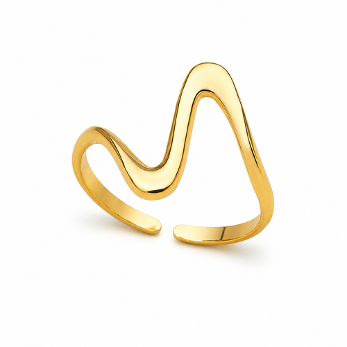 Bague dorée fine