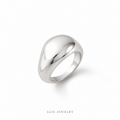 Bague empilable irrégulière argent 925