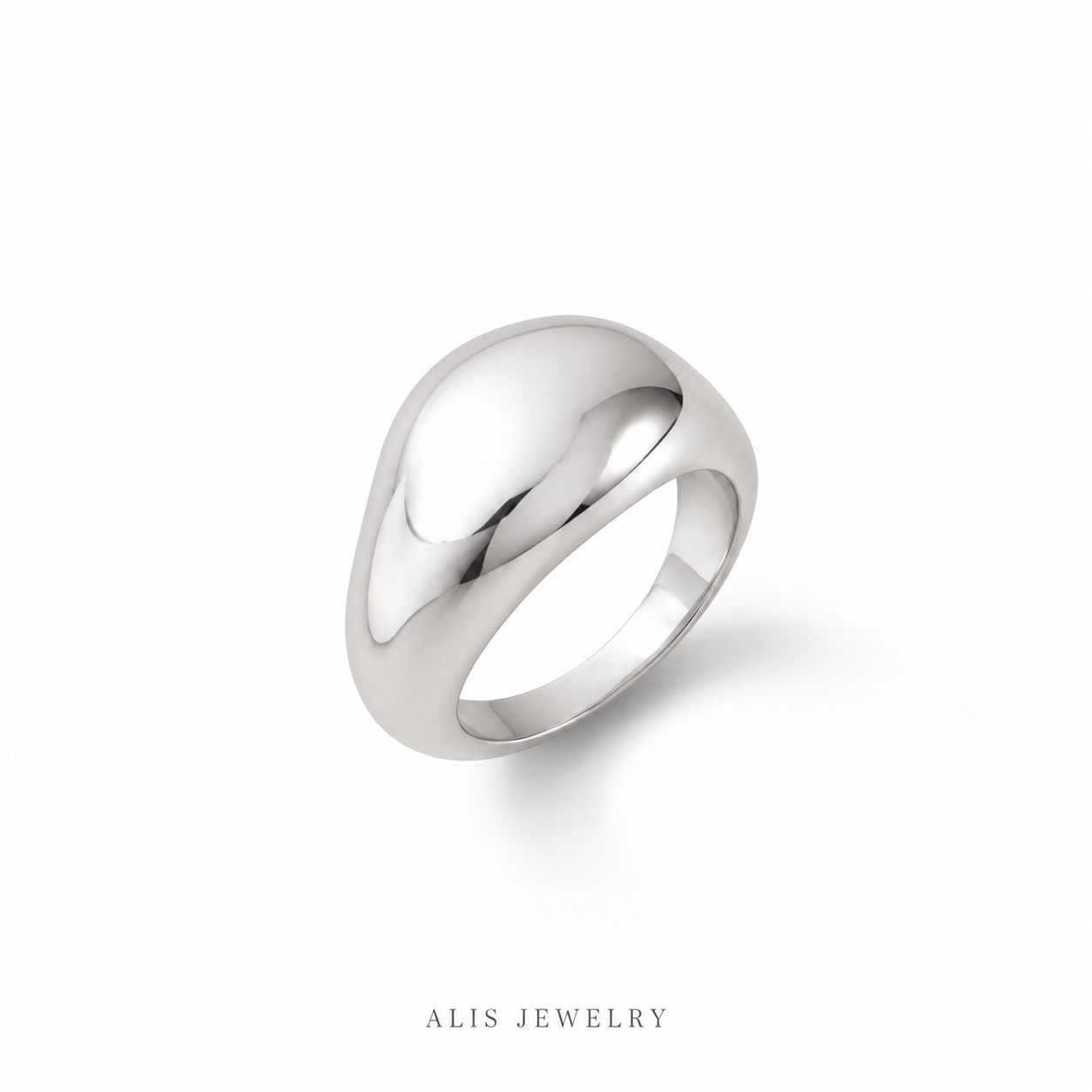 Bague empilable irrégulière argent 925
