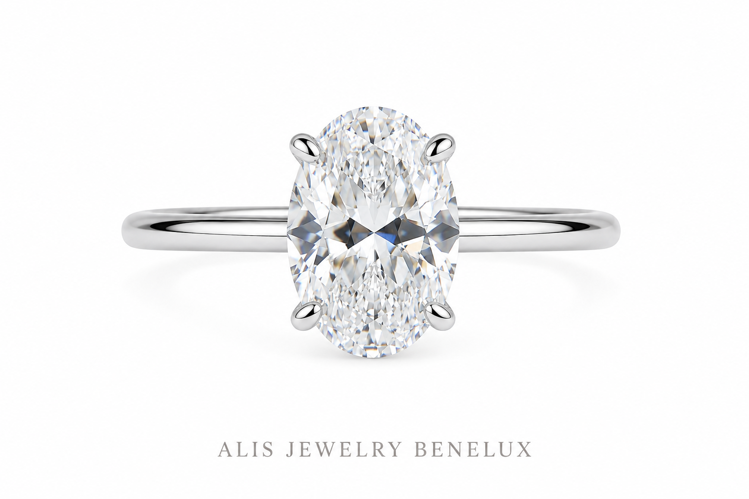 925 Silver Zircon Engagement Ring