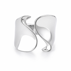 Bague ouverte minimaliste argent 925