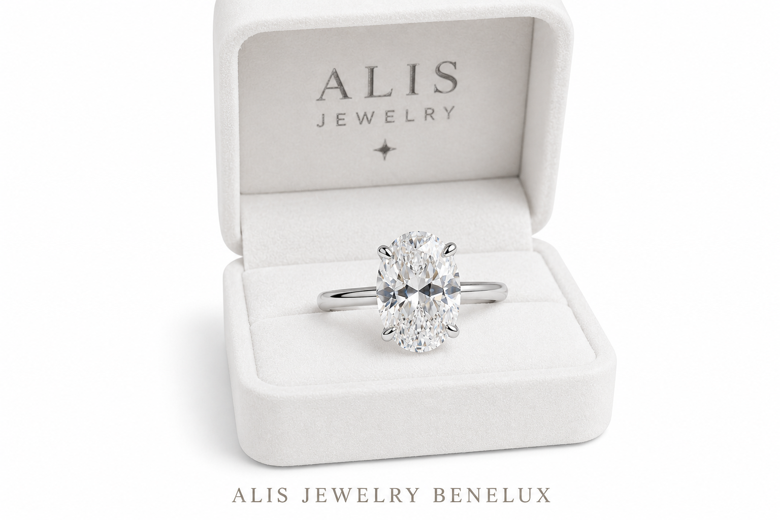 Bague fiançailles zircon argent 925