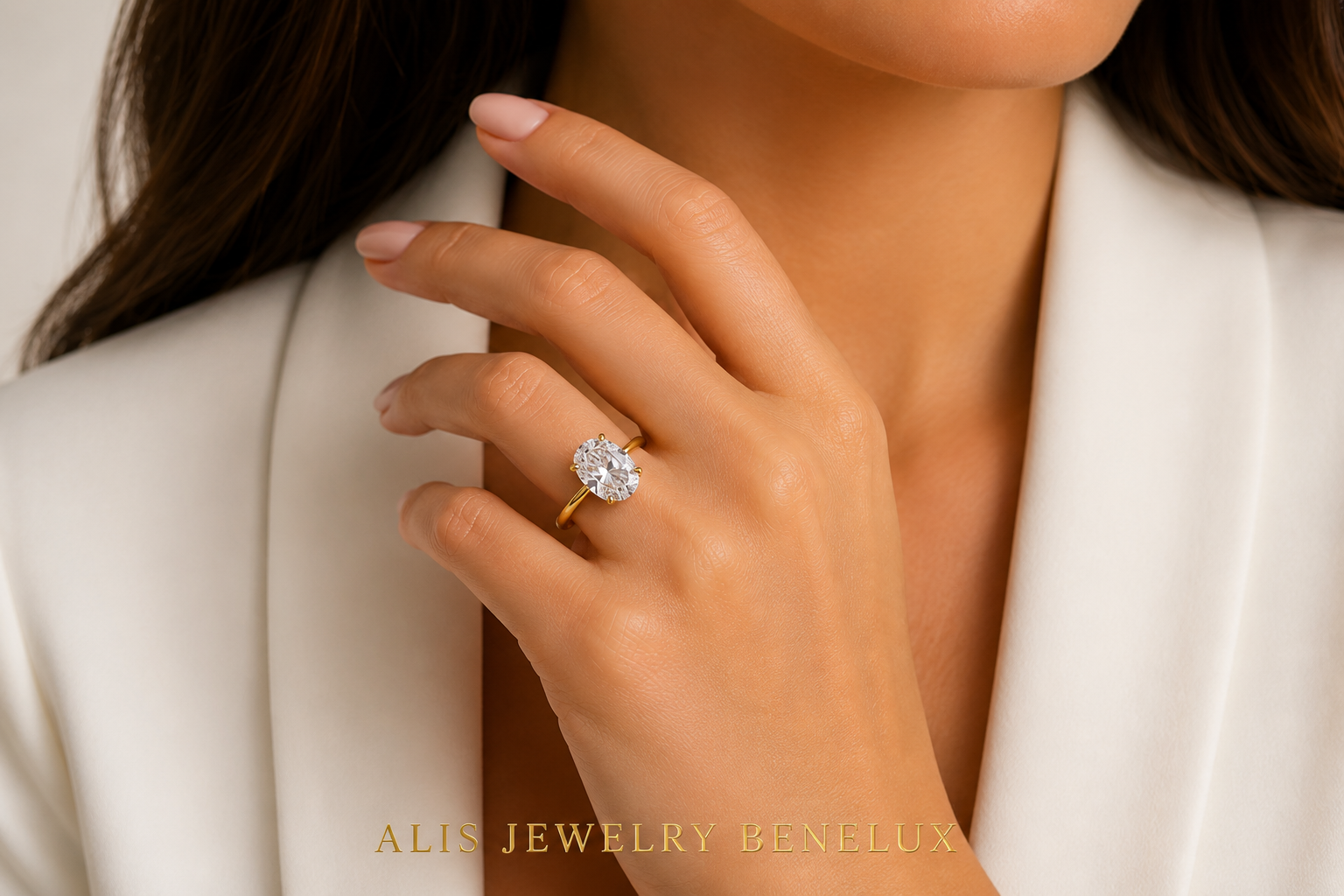 Bague fiançailles zircon argent 925