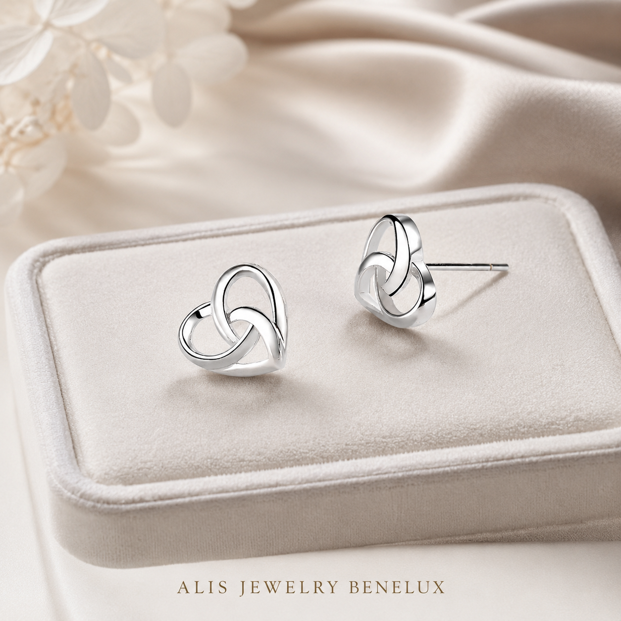 925 Silver Heart Earrings