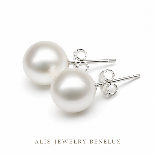 925 Silver Retro Pearl Earrings