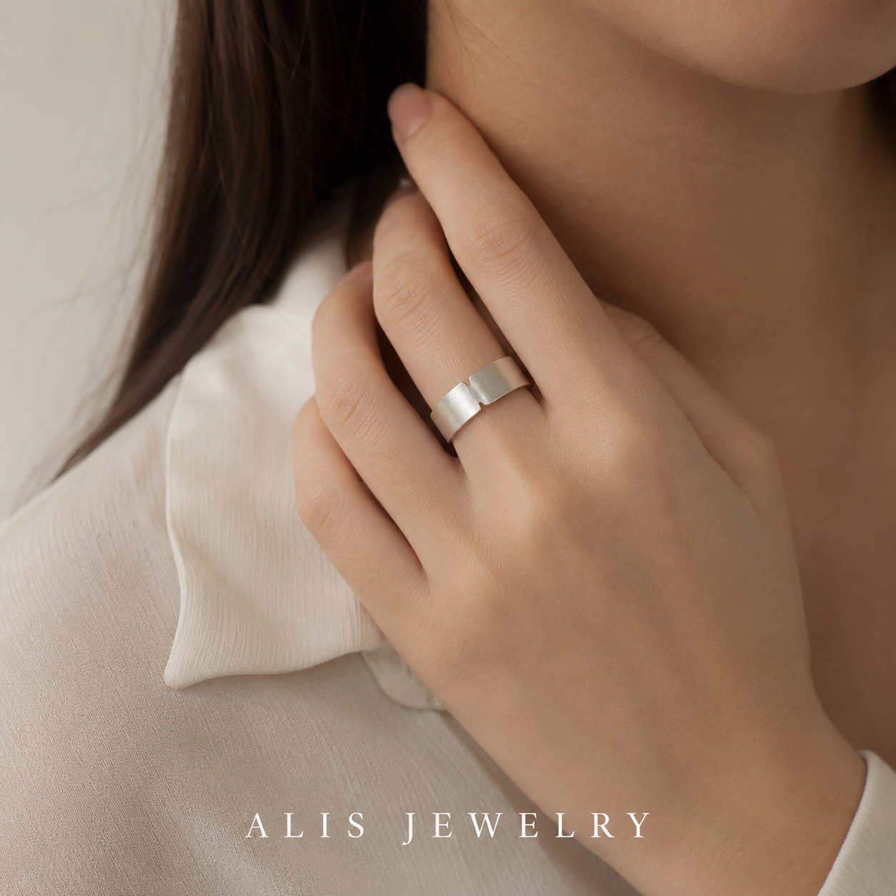925 Silver Wide Band Ring