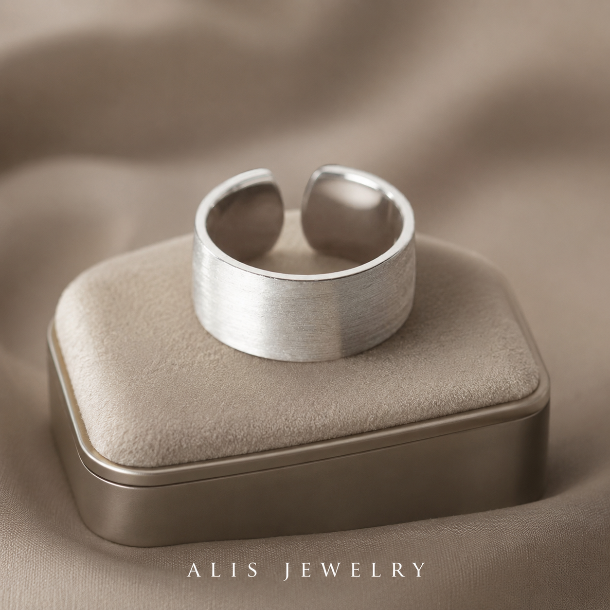 925 Silver Wide Band Ring