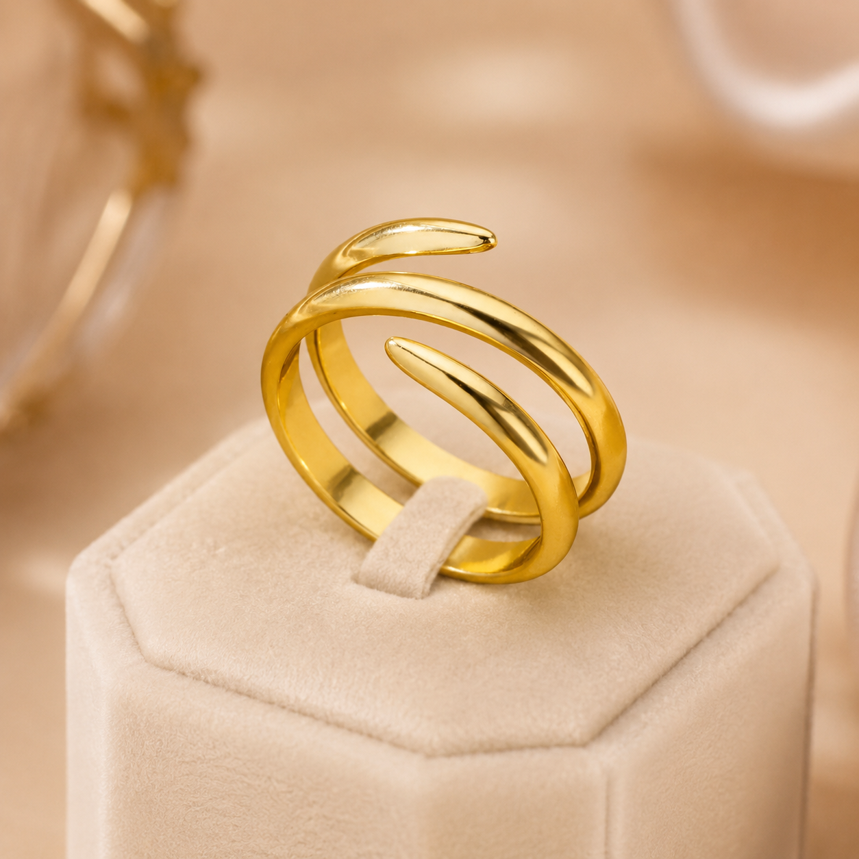 Gold Spiral Ring