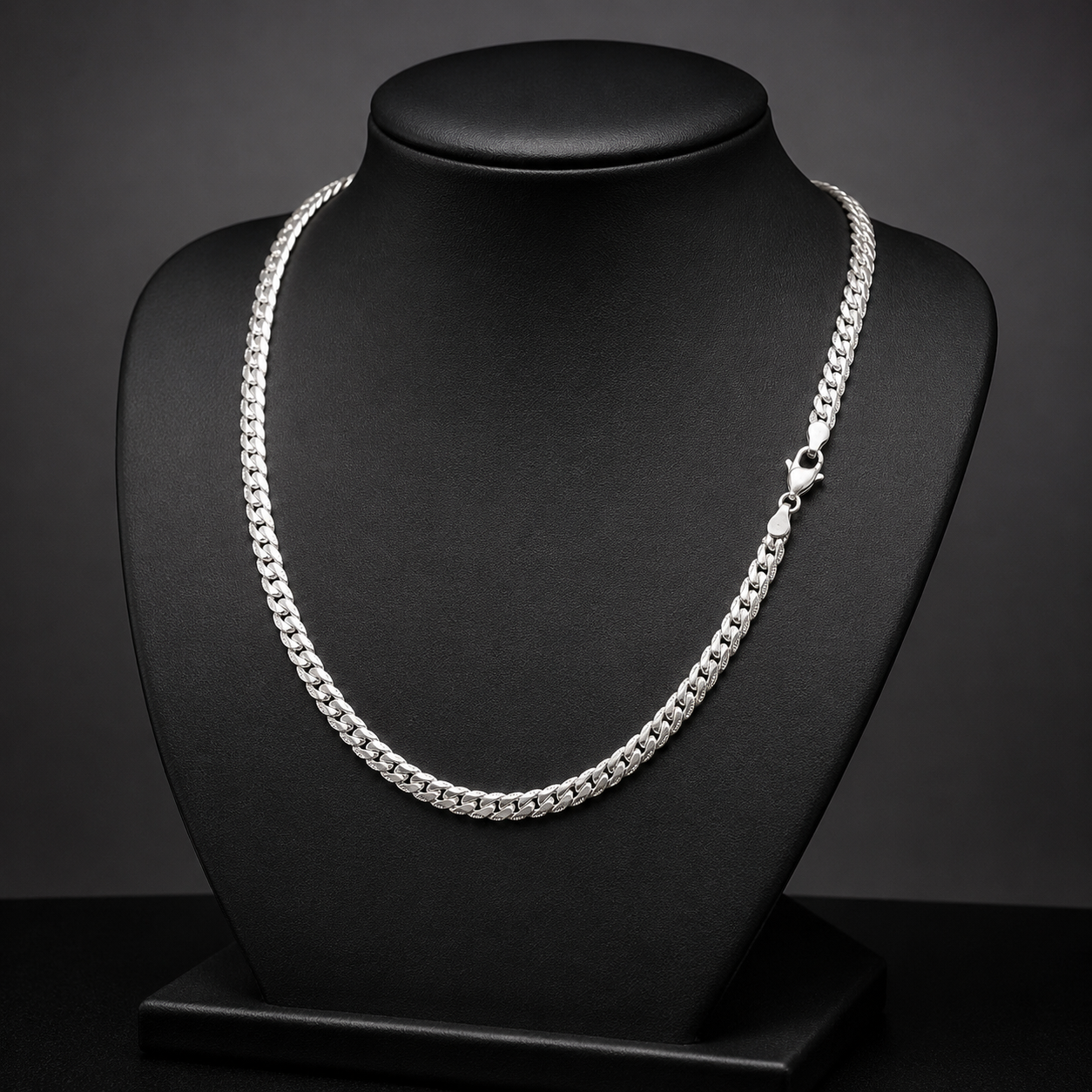 Silver-Tone Thin Chain Necklace