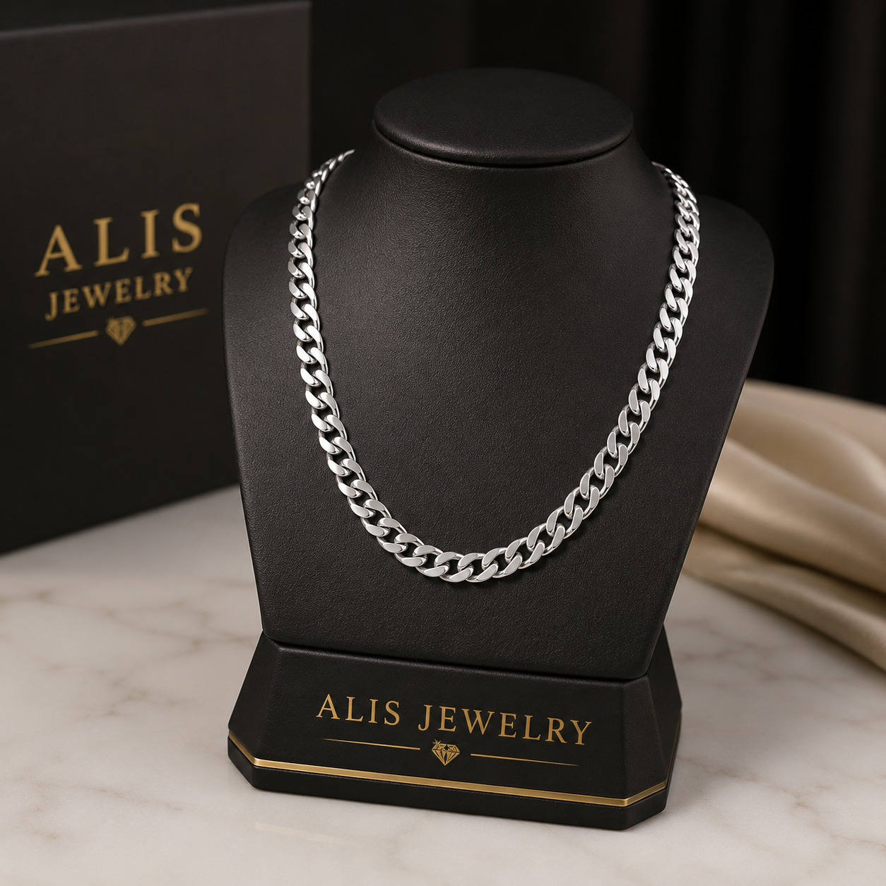 925 Silver Unisex Chain 6mm