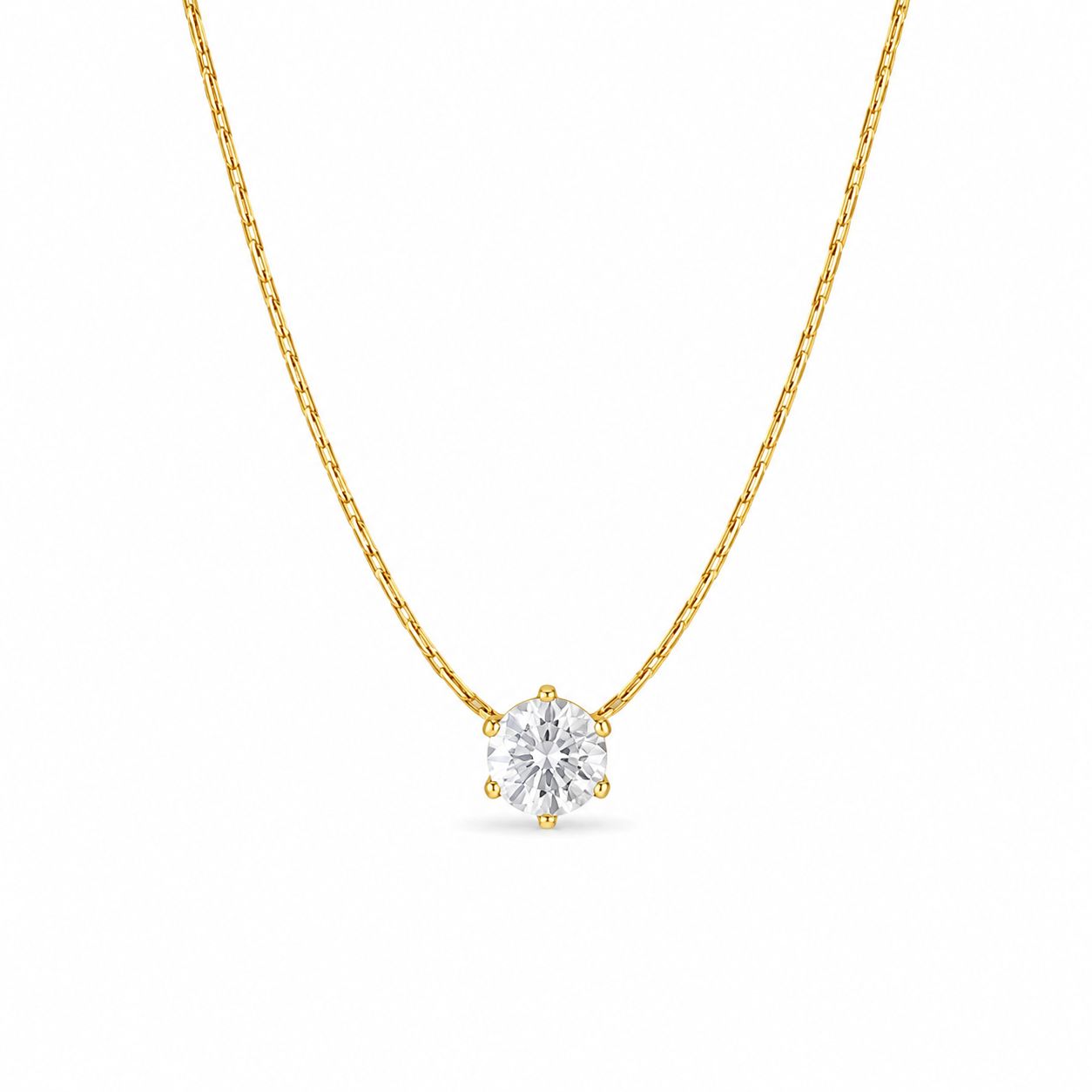 Gold-Plated Thin Necklace