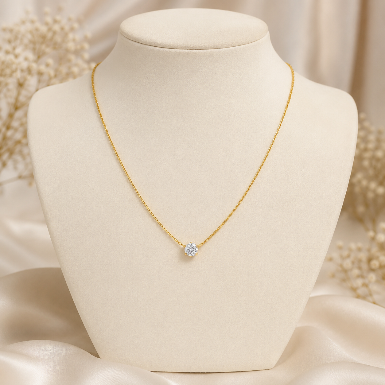 Gold-Plated Thin Necklace