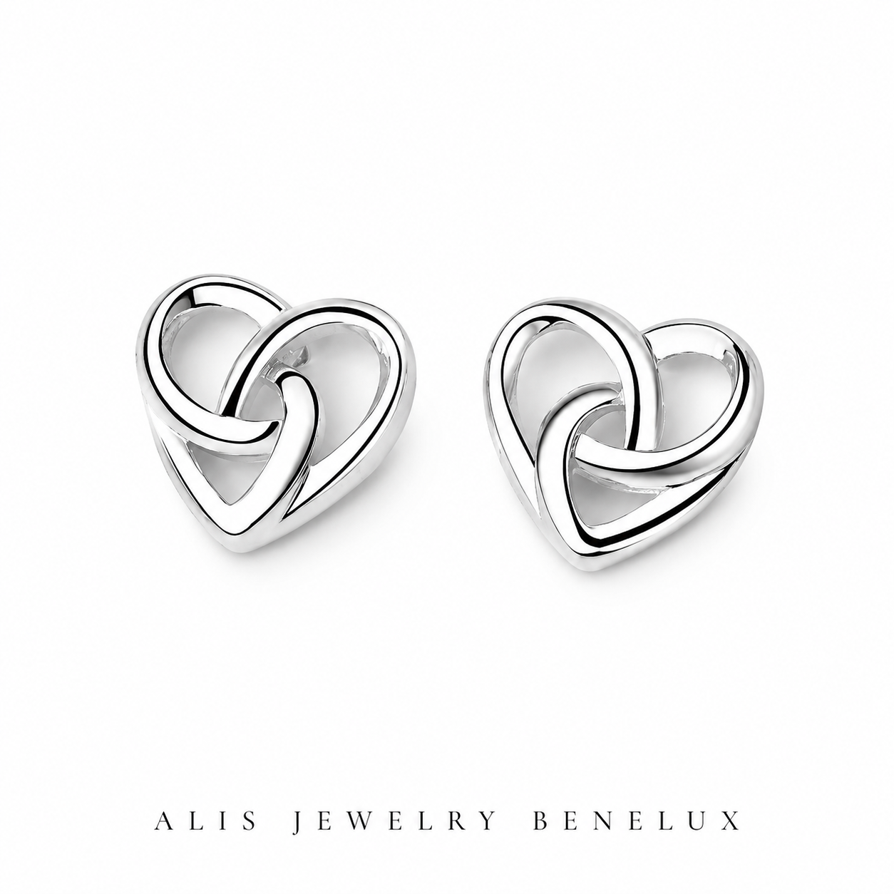 925 Silver Heart Earrings