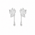 boucles d'oreilles papillon ajouré argent 925 - Alis Jewelry - fond blanc