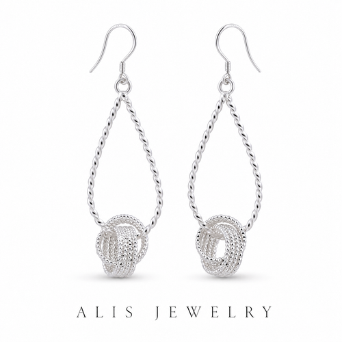 925 Silver Elegant Drop Earrings