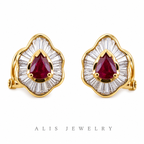 boucles d'oreilles cristal vintage scintillant - Alis Jewelry - fond blanc