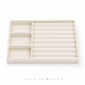 Plateau bijoux velours — Multi-compartiments - Alis Jewelry - fond blanc