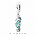 Charm hippocampe argent - Alis Jewelry - fond blanc