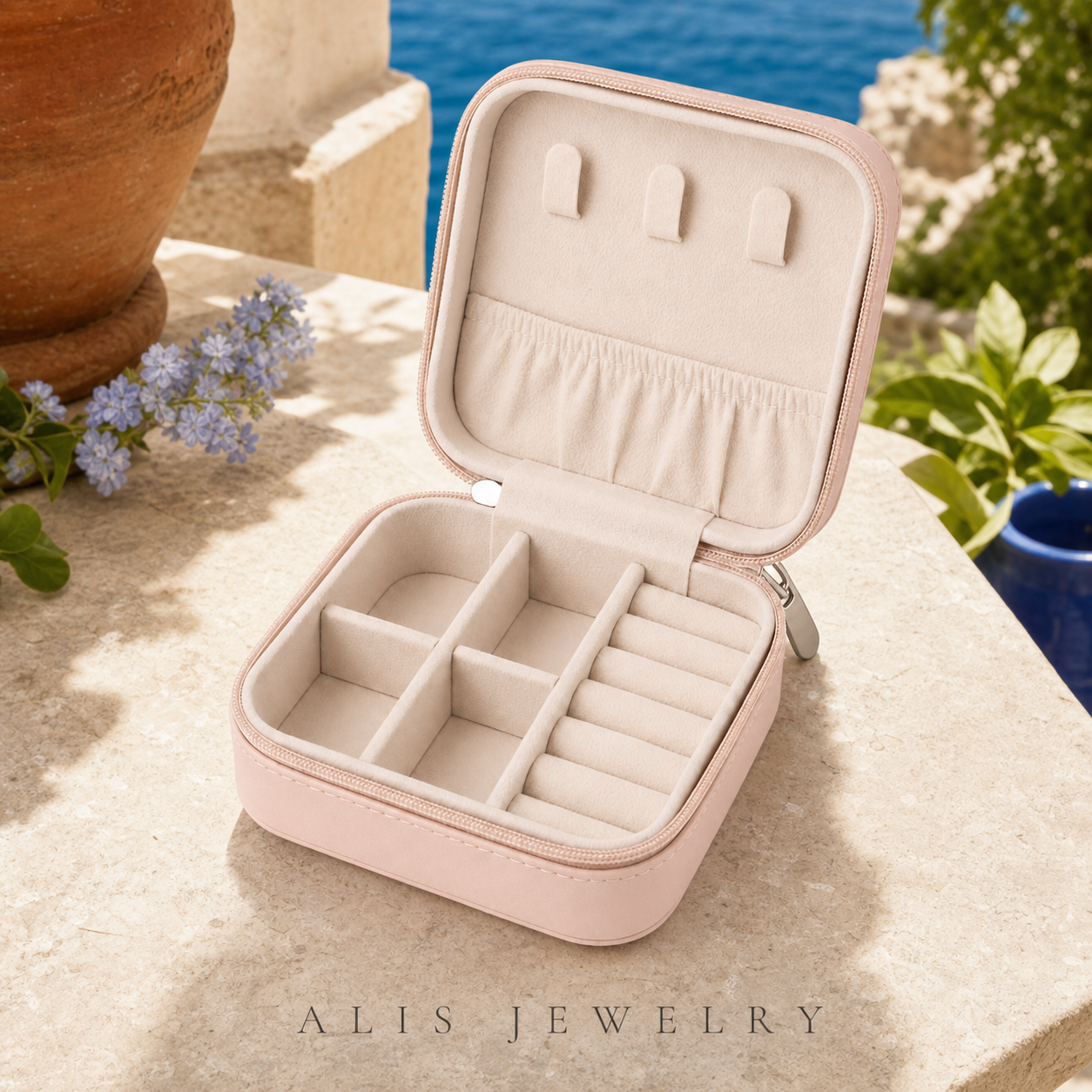 Boîte à bijoux de voyage - Alis Jewelry - réseaux sociaux