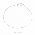 Collier ras-de-cou perles géométriques argent 925 - Alis Jewelry - fond blanc