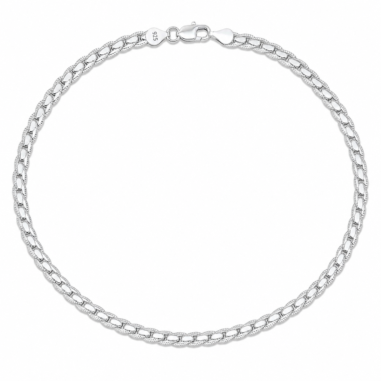Collier chaîne fine argent 925 - Alis Jewelry - fond blanc