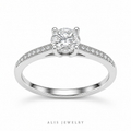 bague argent 925 zircon - Alis Jewelry - fond blanc
