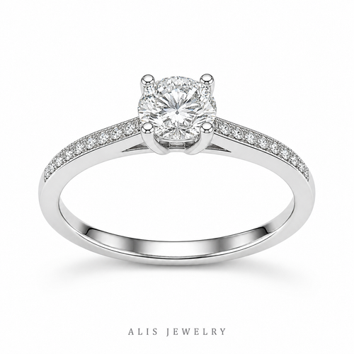 bague argent 925 zircon - Alis Jewelry - fond blanc