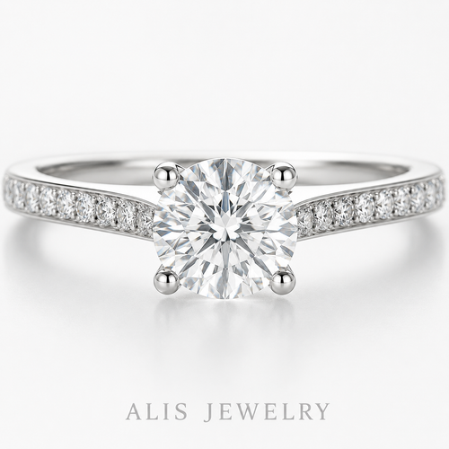 Bague argent 925 zircon - Alis Jewelry - gros plan / zoom