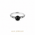 Bague cristal irrégulier argent