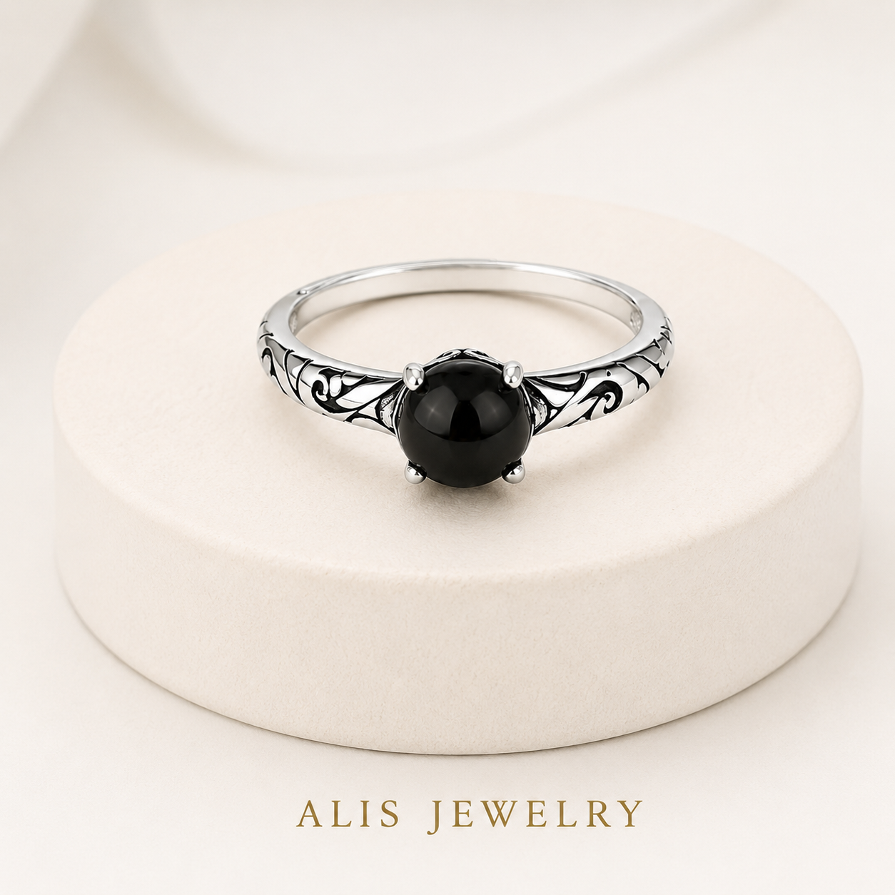 Silver Irregular Crystal Ring
