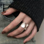Bague ouverte minimaliste argent 925