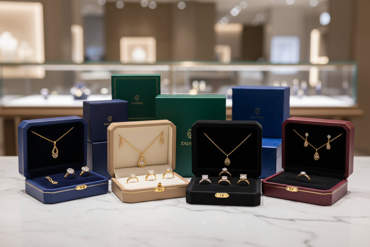 Boîtes à bijoux vides et pleines