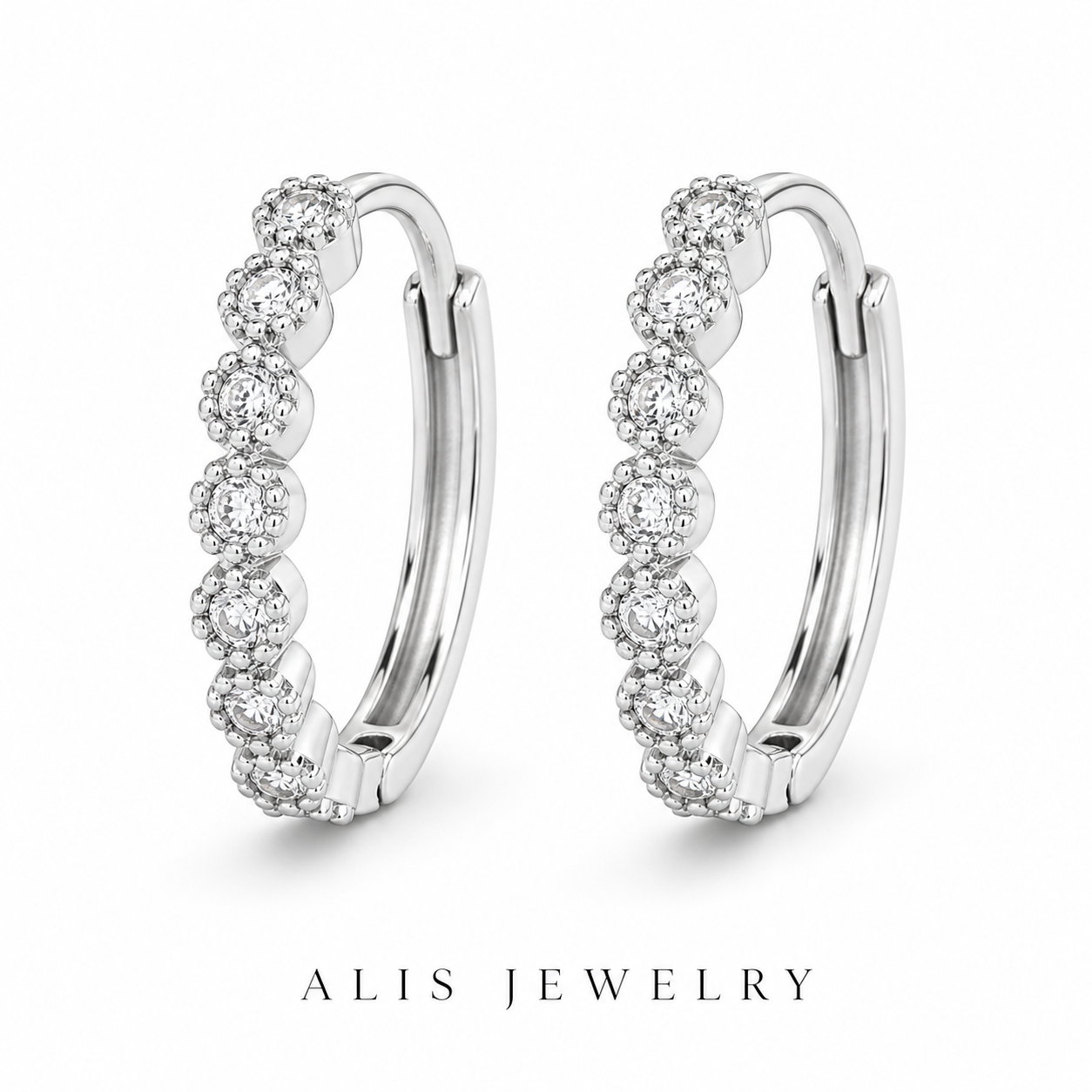 Vintage Zircon Earrings