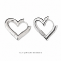 Créoles cœur LOVE argent 925