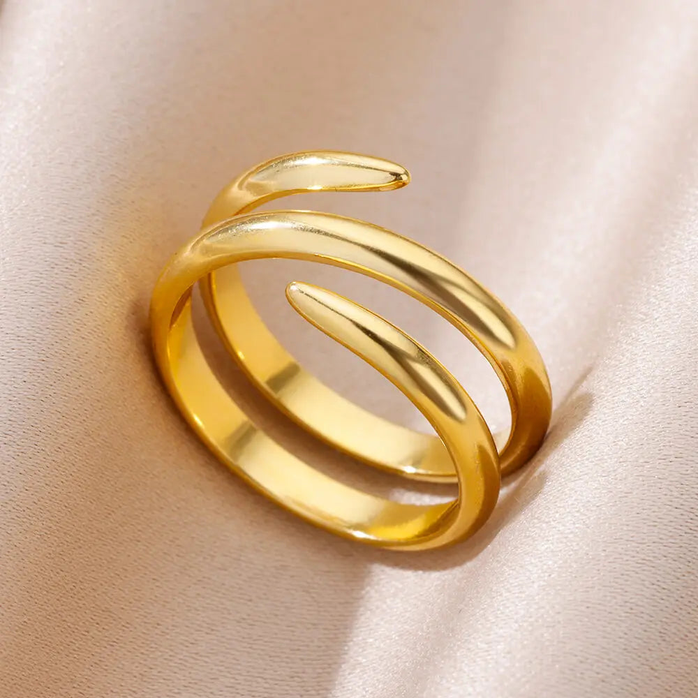 Gold Spiral Ring